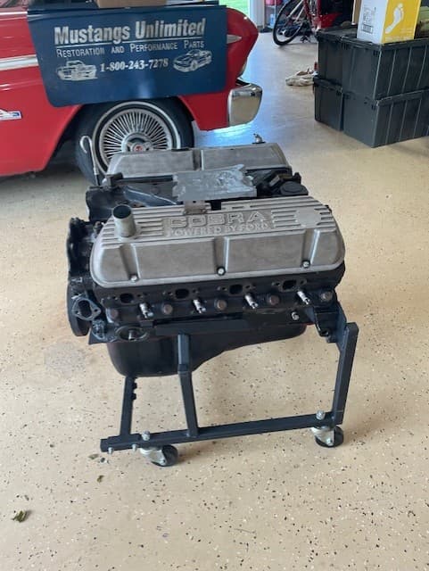 1965 Ford 289 complete engine, 6-bolt block, incl. 4v intake & front cover